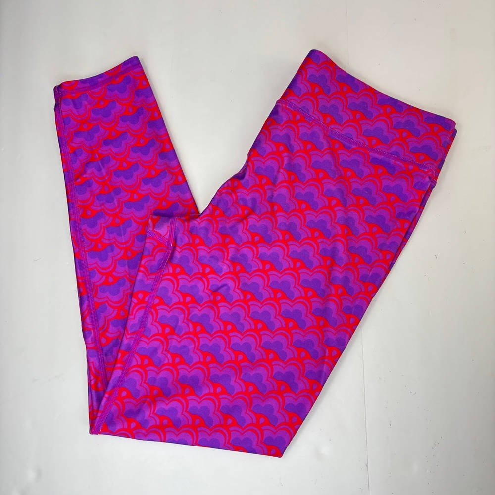 NEW Terez Pink Floral Geo High-Shine Leggings women’s Size XL